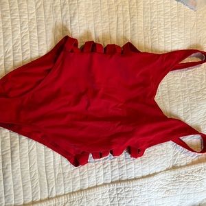 Red cutout one piece Xhilaration swim
